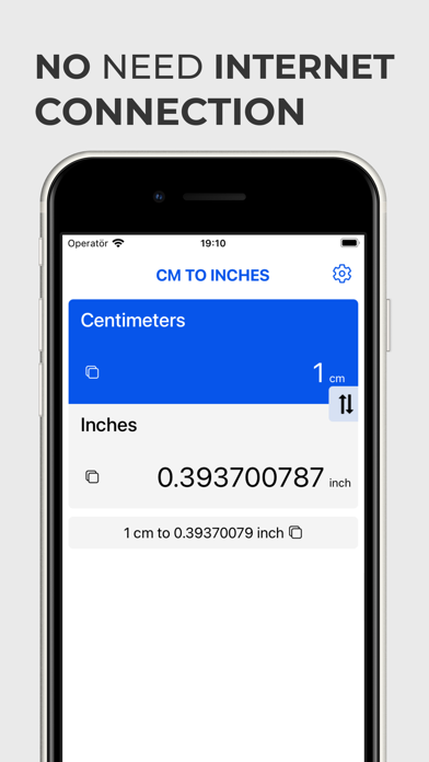 Screenshot #2 pour Cm to Inches Converter App