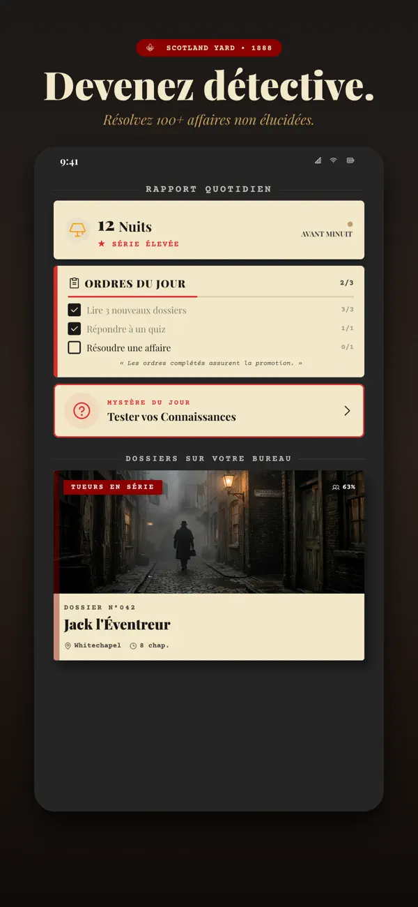 Screenshot #1 pour Case 1888 : Histoires Noires
