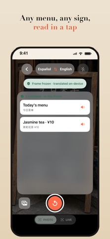 OffLingo: Offline Translator iPhone screenshot