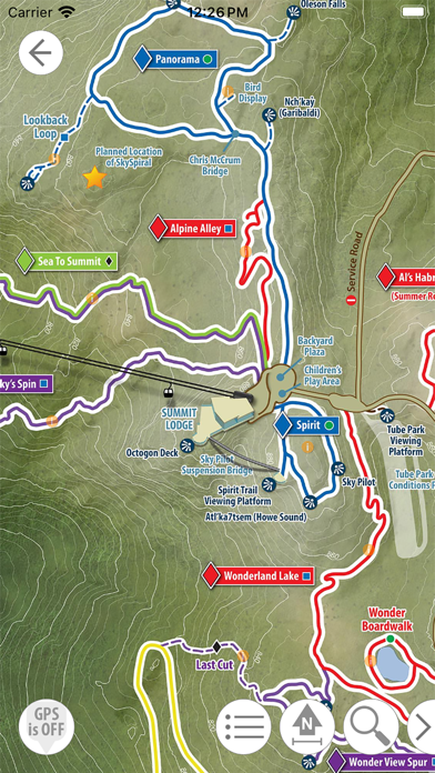 Sea to Sky Gondola Maps Screenshot
