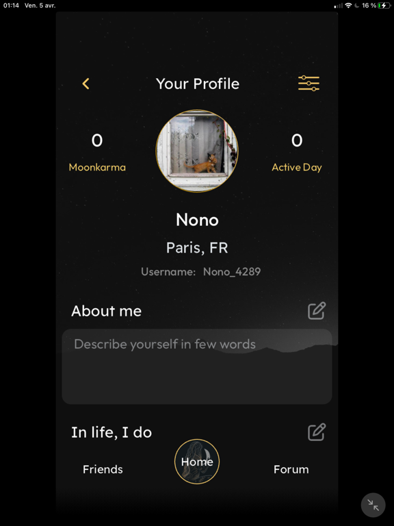 Ask Moona iPad screenshot 3 - Social Networking app