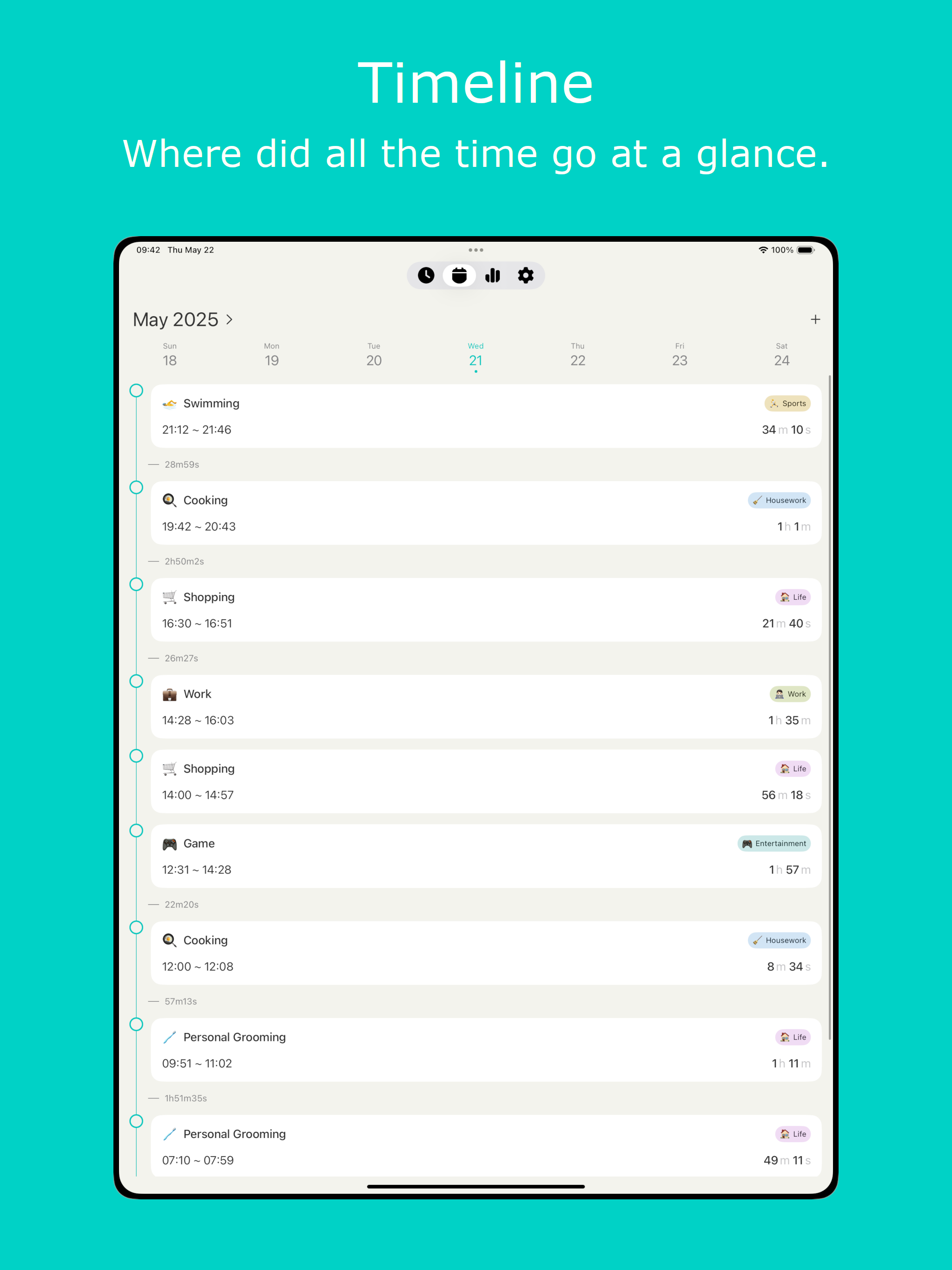 Hours: Time Log & Work Tracker