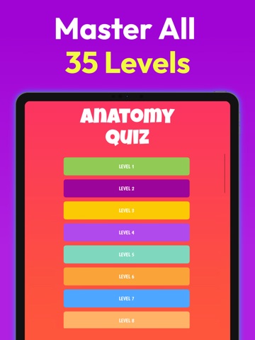 Anatomy and Physiology Quiz. iPad screenshot