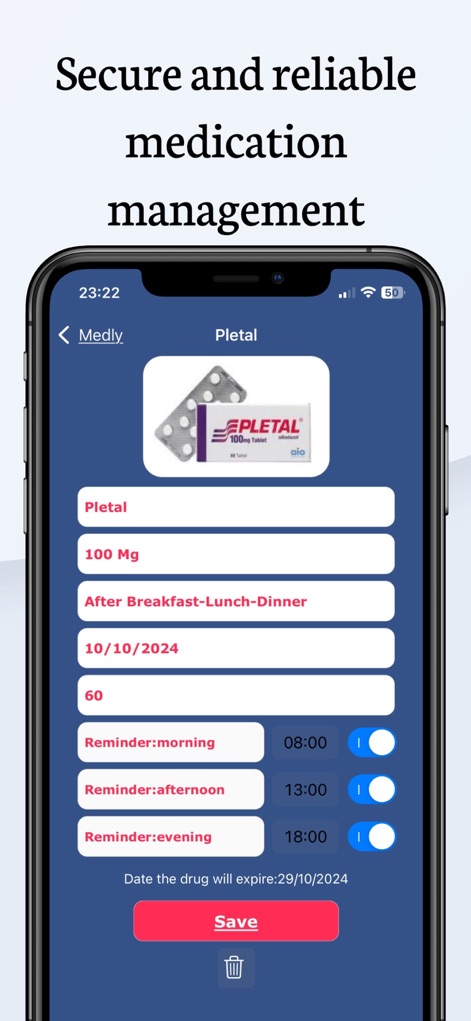 Medly・Medicine Reminder・Alarm - medly-medication-reminder-settings