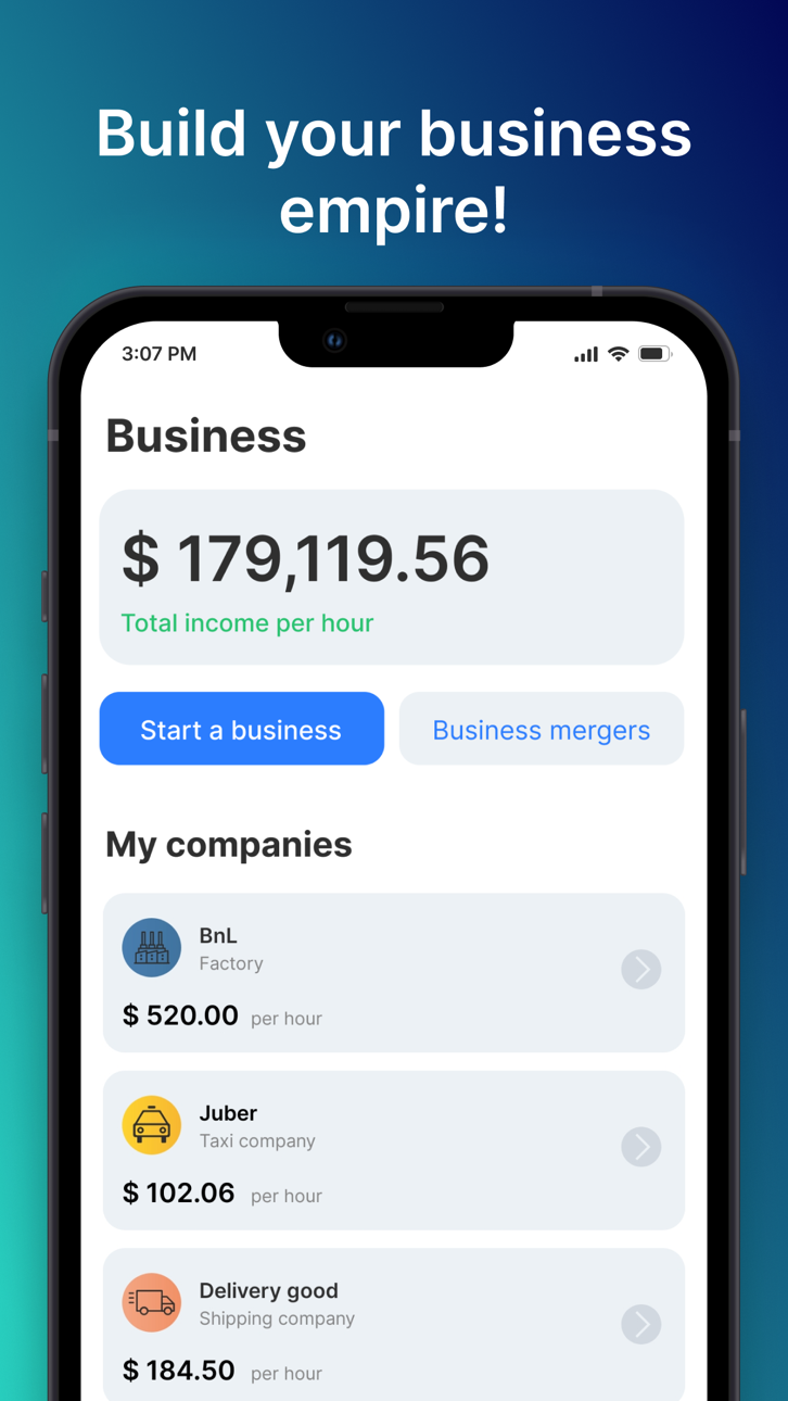 Business Empire: RichMan iOS Mod IPA screenshot 2 - iOS game interface