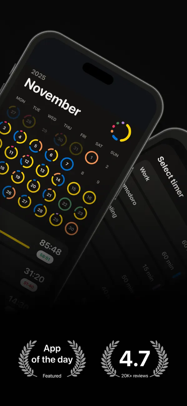 #2. Emphasis: Flow & Focus Timer (iOS) By: Aleksandr Fiodorov