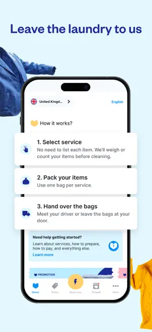 Laundryheap: On-Demand Laundry screenshot 1