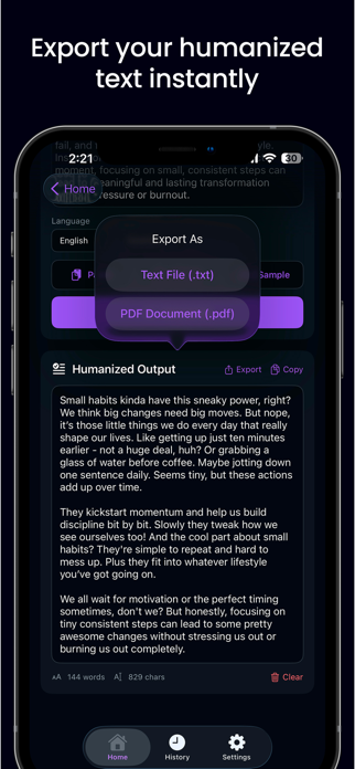 Grubby AI Humanize AI Text Screenshot 4 of 5