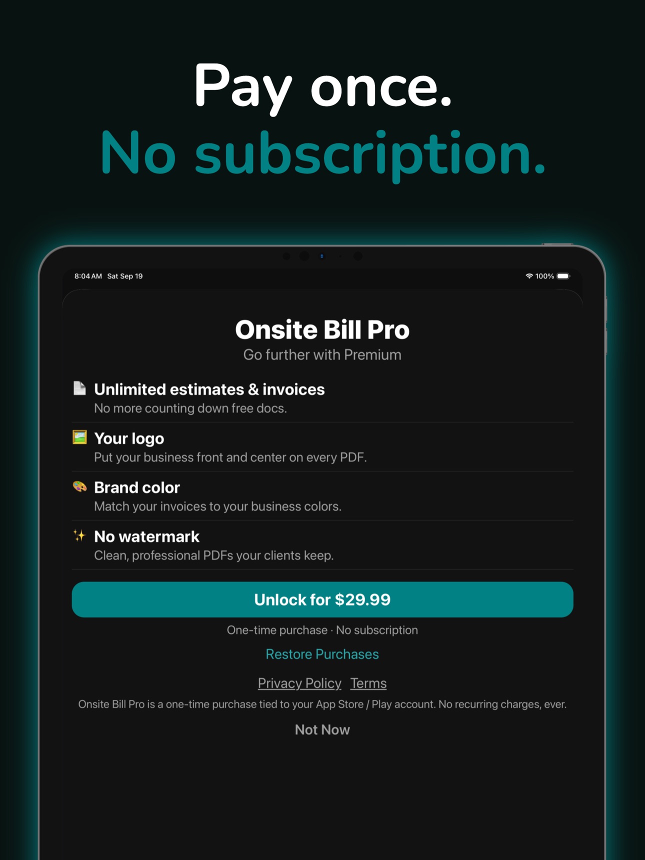 Screenshot 9 of Onsite Bill