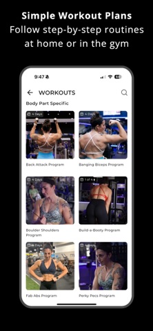 Freshman Fitness iPhone screenshot
