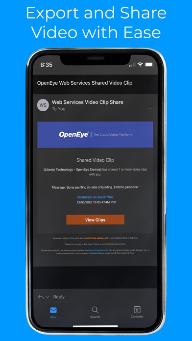 OpenEye Mobile Screenshot