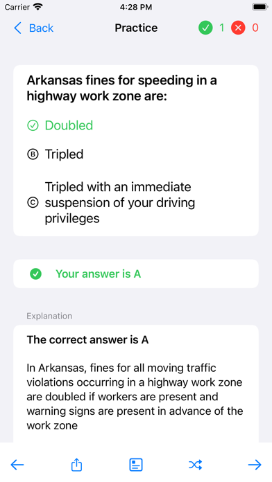 Arkansas Driving Test -DMVCool Screenshot