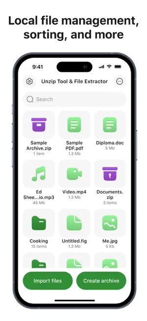 Unzip Tool & File Extractor screenshot 1