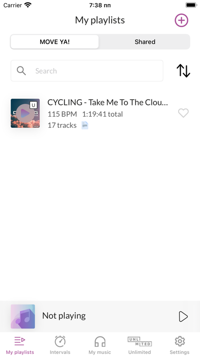 Fitness Music Plus Screenshot