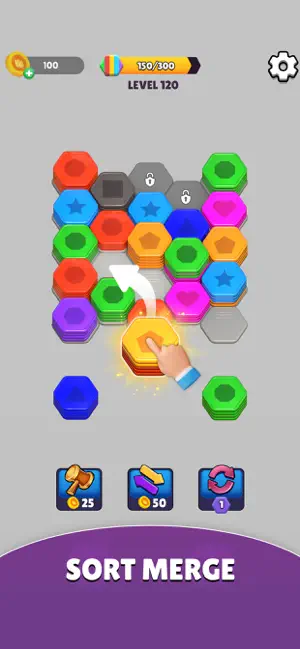Hexa Stack 3D: Sorting Puzzle screenshot 2