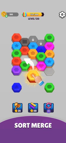 Hexa Stack 3D: Sorting Puzzle Screenshot 2 of 8