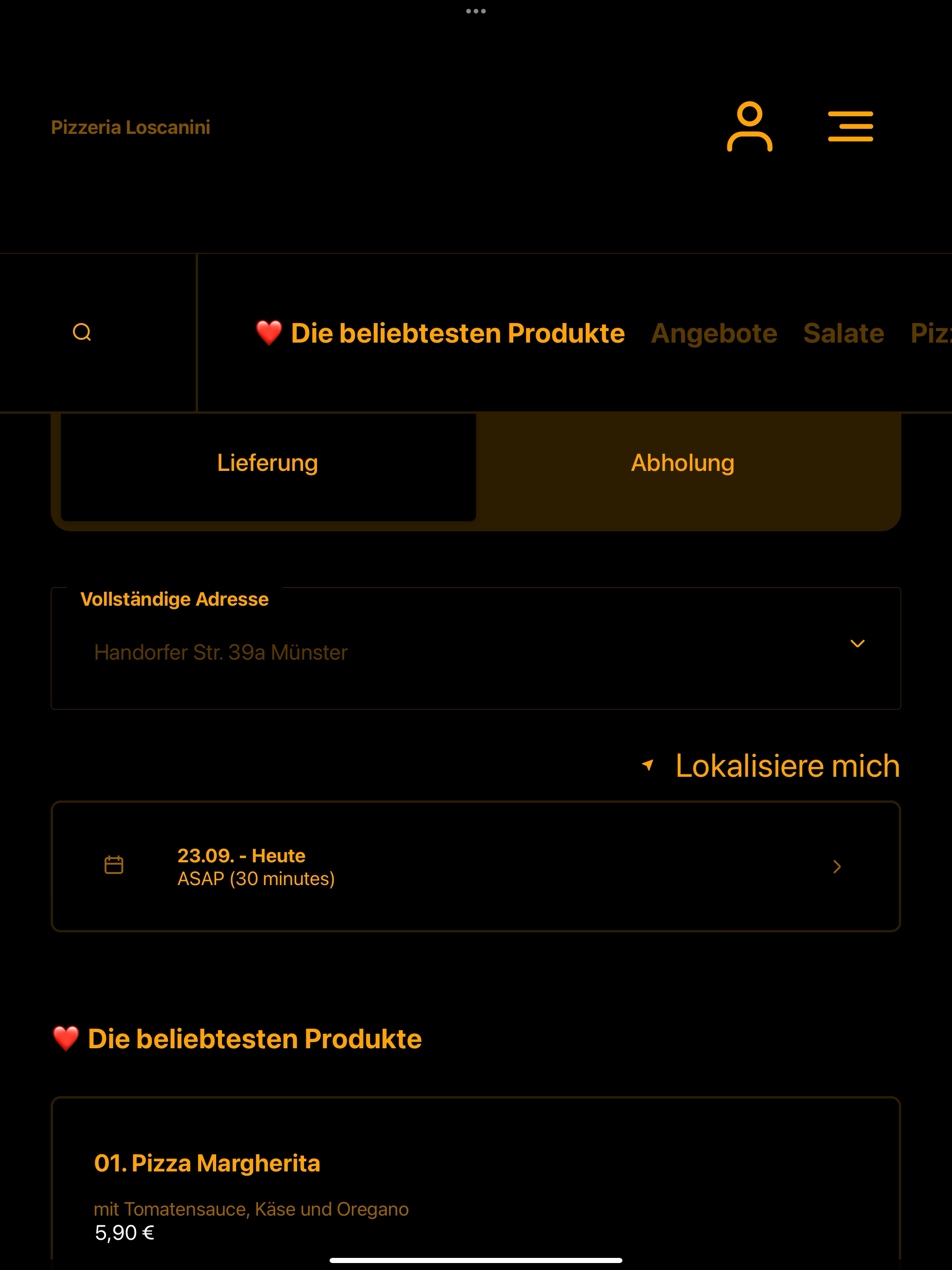 Pizzeria Loscanini Münster screenshot 7