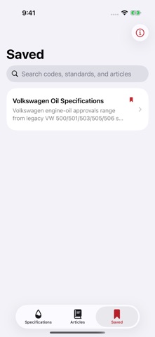 Oil Specifications Screenshot 6 of 7