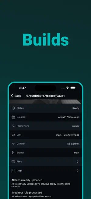 Dashify for Netlify.com iPhone screenshot 6
