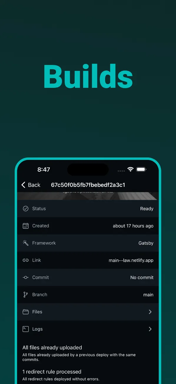 #6. Dashify for Netlify.com (iOS) 作者: FarFetched