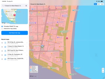 Flood Map USA iPad screenshot