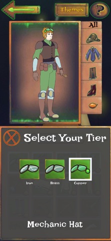 Clockwork word game iPhone screenshot