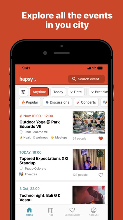 hapsy: All Events in your City