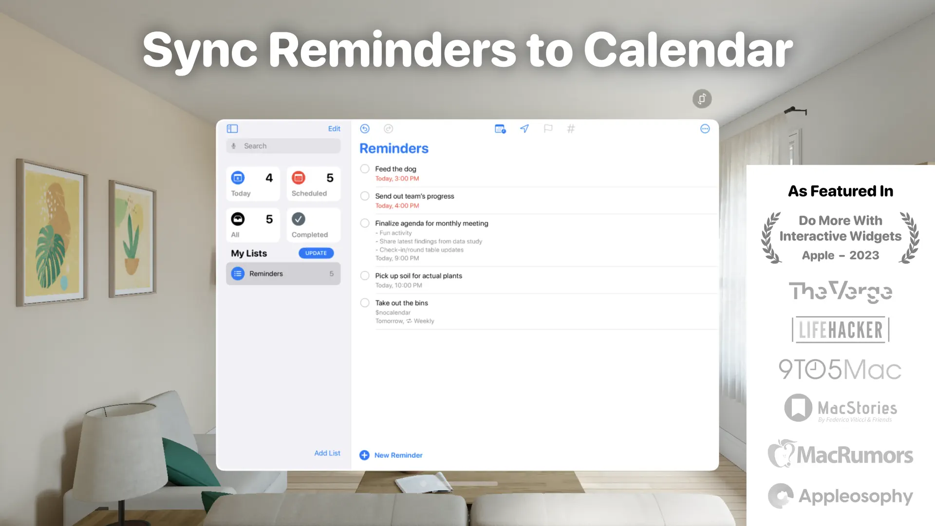 Reminders: To Do List & Widget screenshot