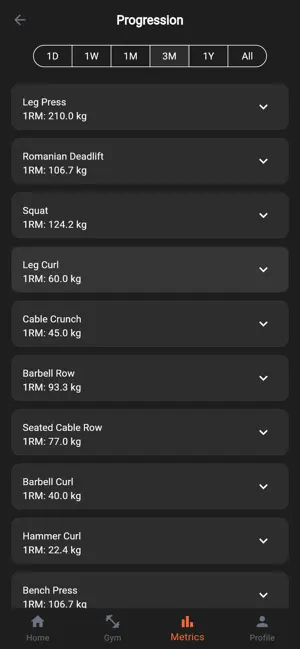 Better Gym - Fitness Tracker screenshot 4