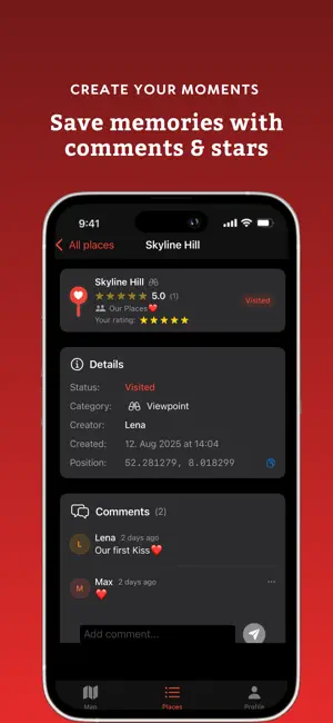 Love Places: Couples Map screenshot 3