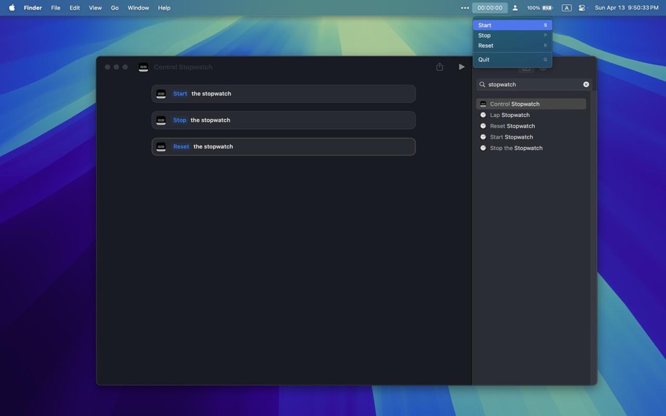 Menubar Stopwatch (macOS) Podle: Luyi Zhang Menubar Stopwatch (macOS) Podle: Luyi Zhang
