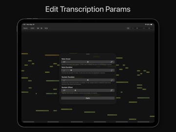 Piano Transcriptionist iPad screenshot