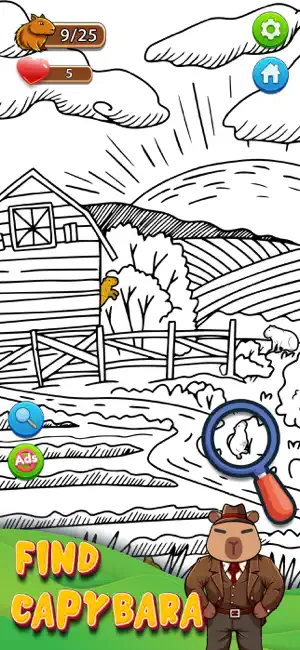 Find The Capybara: Seek & Spy screenshot 1