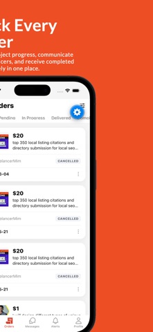 XP Freelancer iPhone screenshot