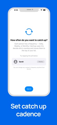 Catchup: Stay in Touch screenshot