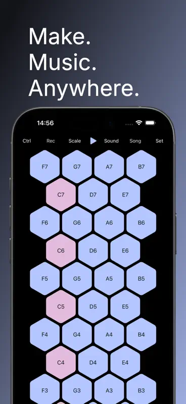 Wave 6 - Pocket Synthesizer screenshot 1 of 4