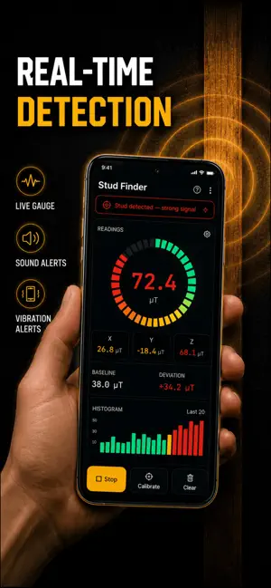 Stud Finder Wood Wall Detector screenshot 2