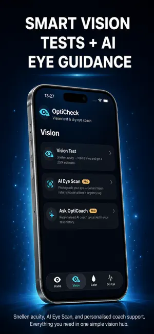 Vision Test Eye Exam OptiCheck screenshot 1