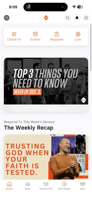 Two Cities Church App screenshot 1