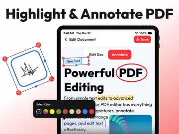 PDF Editor, Edit PDF Documents iPad screenshot