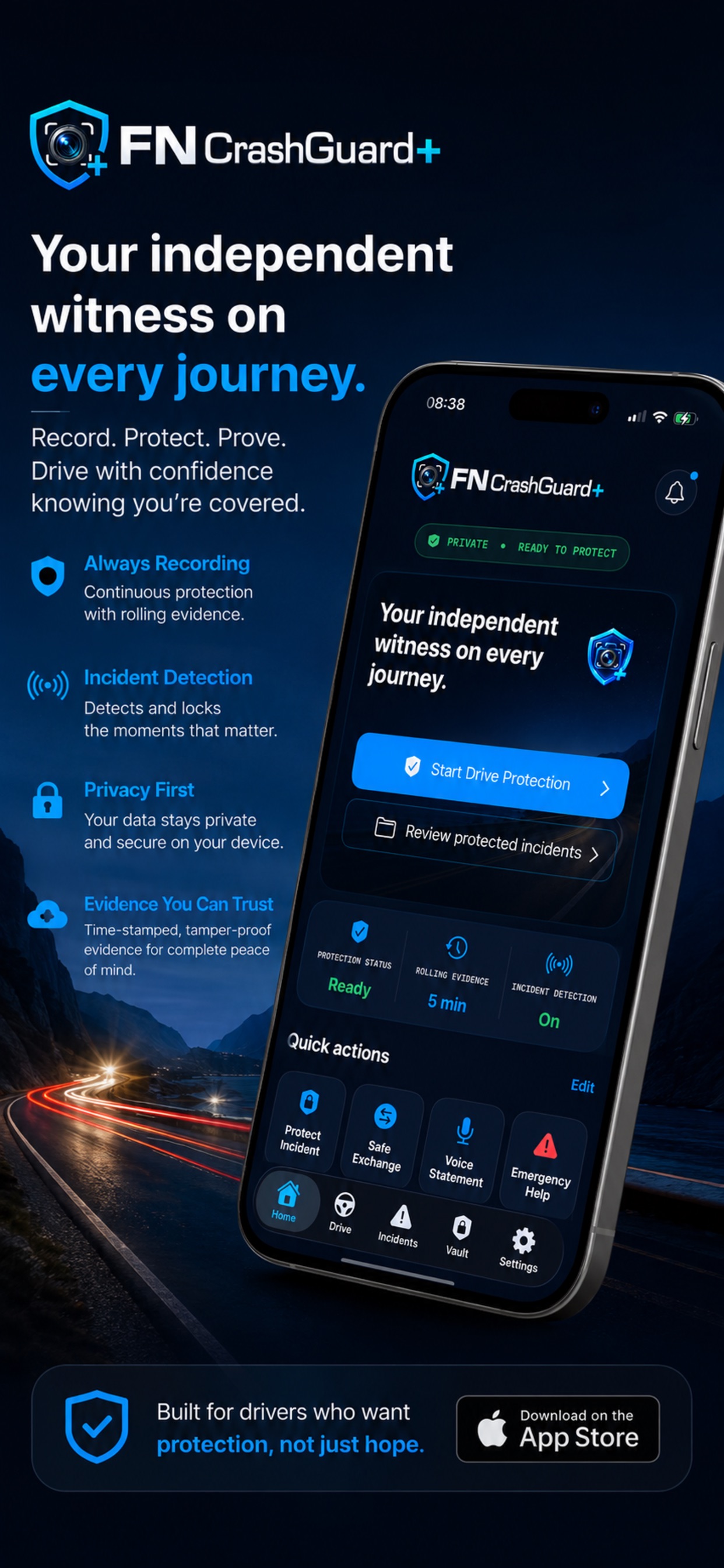 Screenshot 1 of FN CrashGuard+