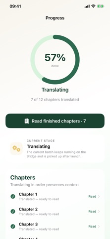Fablium: AI Book Translator iPhone screenshot