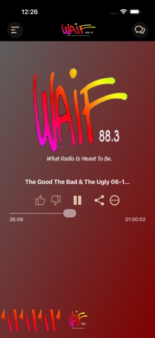 Waif Radio app screenshot 2