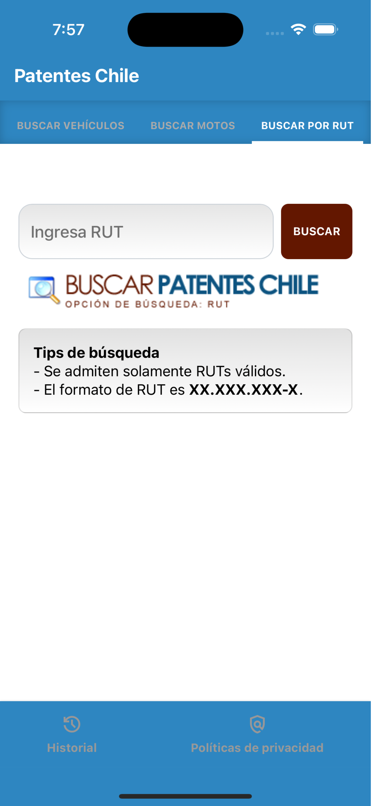Buscar Patentes Chile