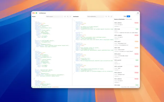 JSON Editor & Diff JSON编辑对比工具应用截图