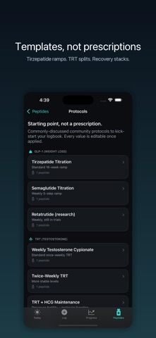 Trace: Peptide & TRT Tracker Screenshot 5 of 8