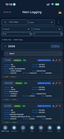 Ham Logging Screenshot 1 of 10