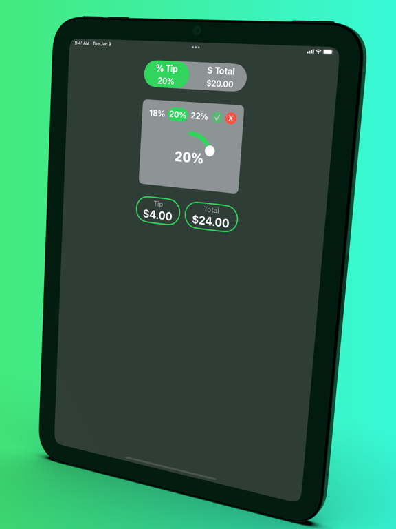 Tippey - Tip Calculator iPad screenshot 3 - Food & Drink app