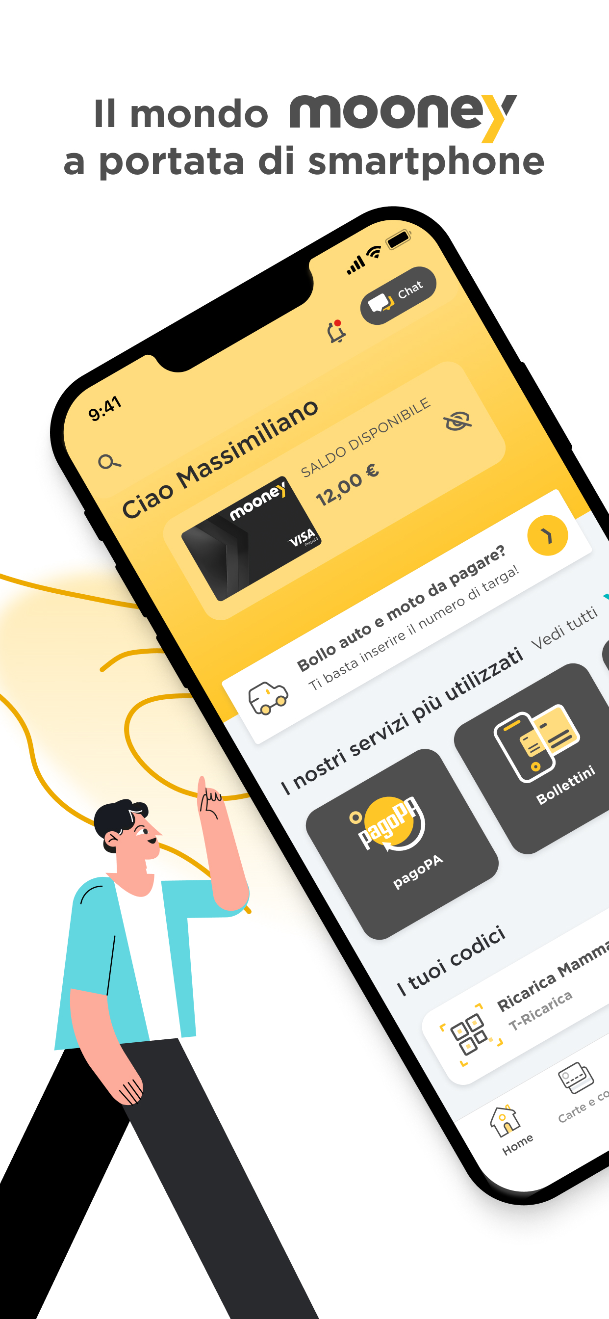 Mooney App: pagamenti digitali