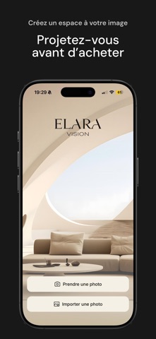 Elara Vision : Déco & Mobilier iPhone screenshot